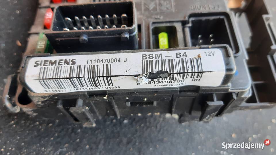 moduł BMS 9643498780 CITROEN PEUGEOT Dębno