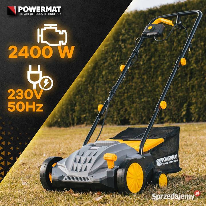 Aerator wertykulator elektryczny kosz 3w1 2400w Wertykulatory i areatory Katowice