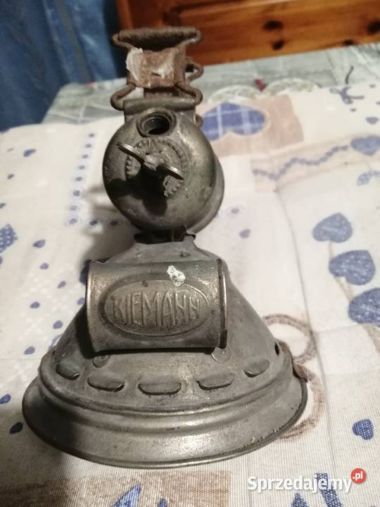 Oryginalna zabytkowa lampa rowerowa karbidowa Rzeszów