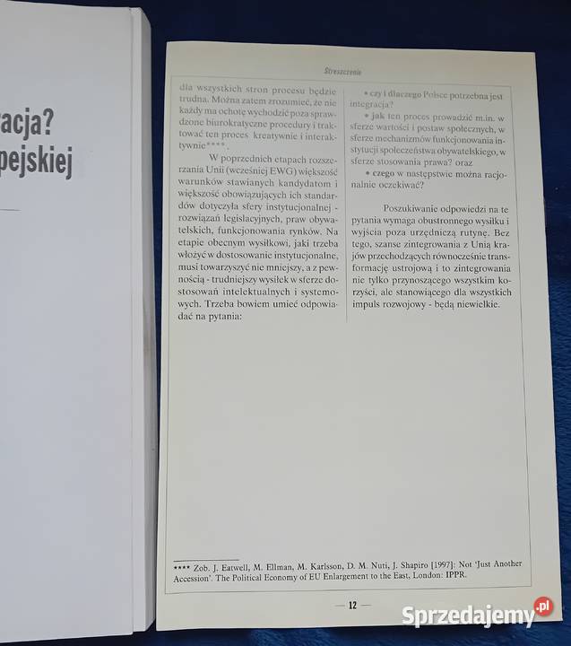 Przystąpienie czy intefracjaPolska droga do Unii Koźminek