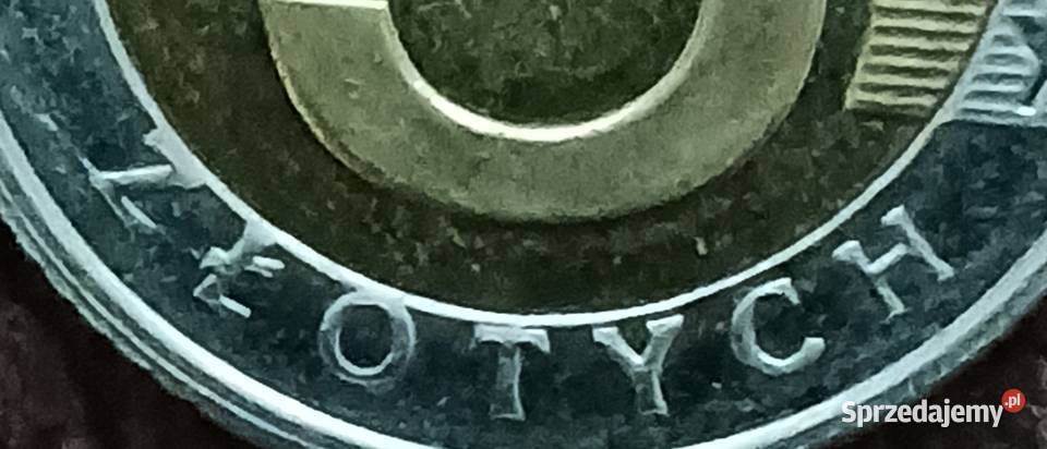 5 Złotych 2025 r przesuniecie napisu ZŁOTYCH Numizmatyka