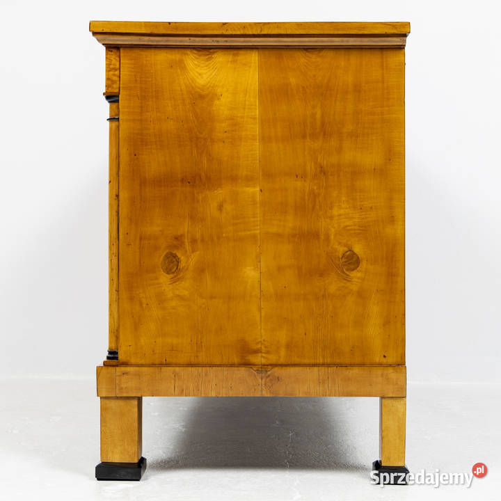 Duża komoda biedermeier brzozowa antyk stara Swarzędz