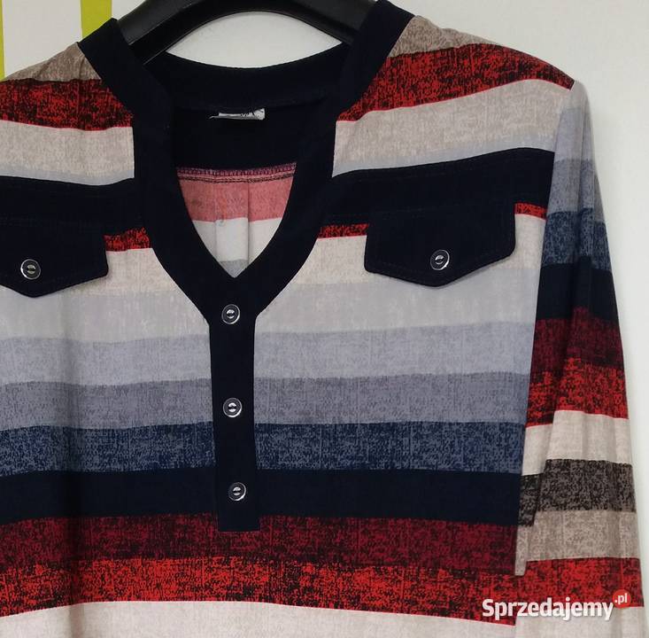 L44 Przemiła bluzka tunika Butik kolorowy Bluzki i koszule Moda i Styl Gliwice