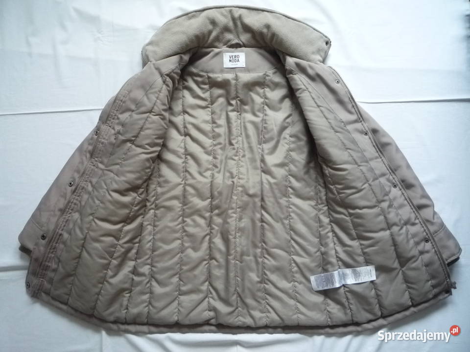 Vero Moda 38M 40L Kurtka zimowa Khaki kaptur Szczecin sprzedam