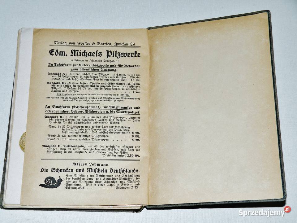 Fhrer fr Pilzfreunde E Michael Tom 1 Wyd B