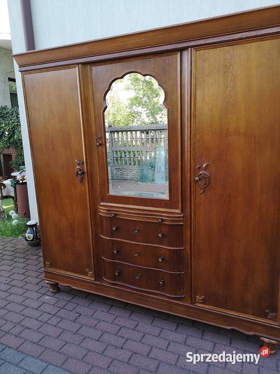 Szafa Duża Dębowa Stara Antyk Stanie Okazja Swarzędz