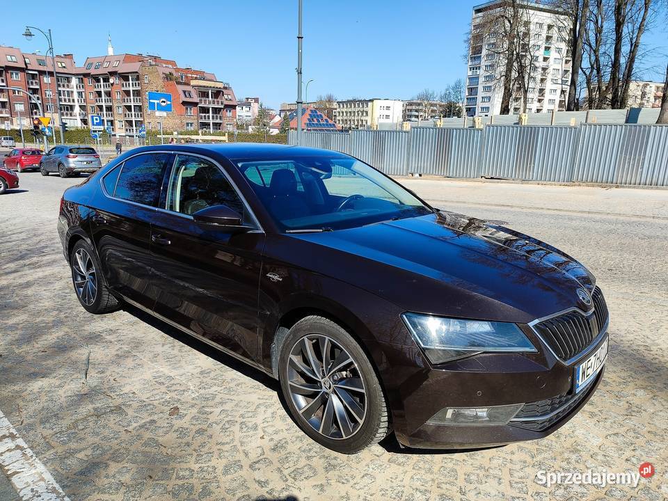 Skoda Superb 20 TDI LK DSG serwis ASO brązowy Motoryzacja