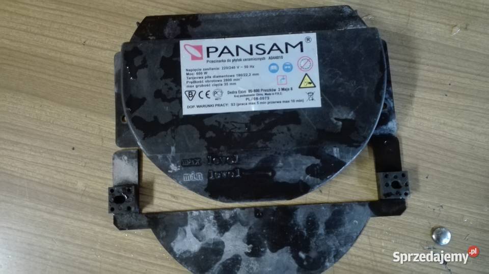 Osłolna tarczy diamentowej maszynki PANSAM wielkopolskie Zbiersk
