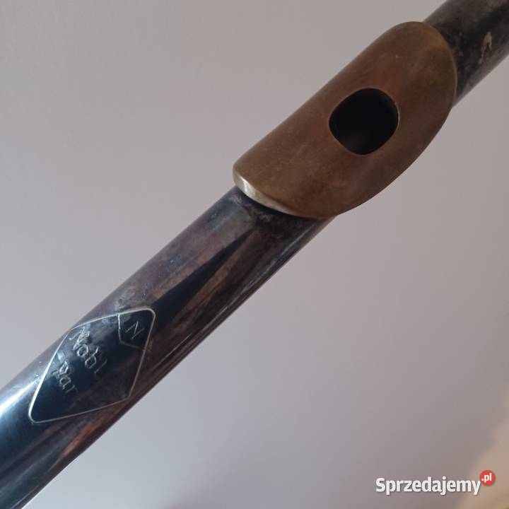 Stary zabytkowy flet z mosiadzu Lata 60 te Wrocław