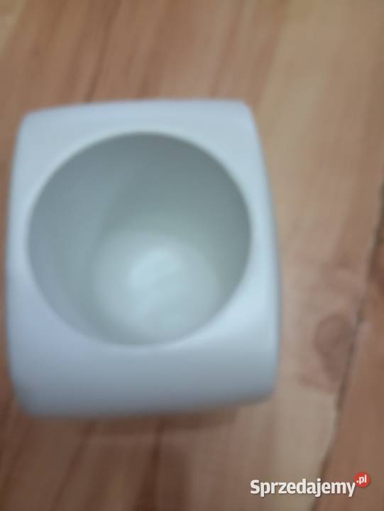 doniczka donica mała biała 13x10x12 śr otworu 8 biały Szczecin