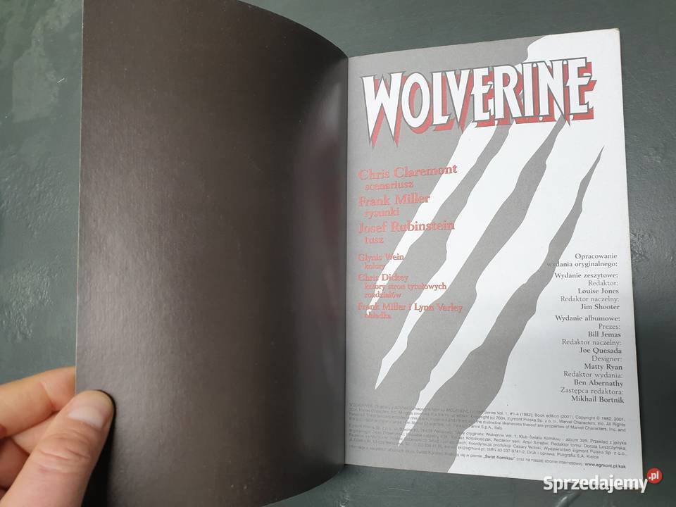 Wolverine Frank Miller wydanie pierwsze Gdynia sprzedam