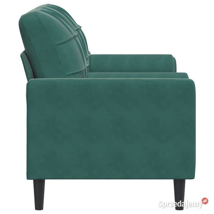 2osobowa sofa z poduszkami ciemnozielona 140 mazowieckie Warszawa sprzedam