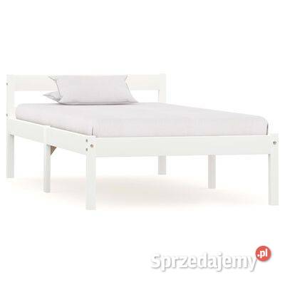 vidaXL Rama łóżka biała lite drewno Warszawa sprzedam