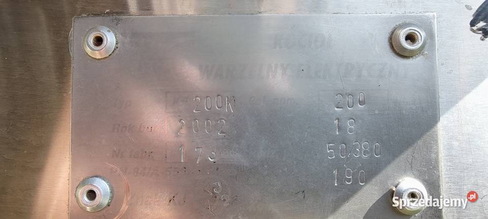 Kocioł warzelny elektryczny 200 litrów Ostrołęka sprzedam