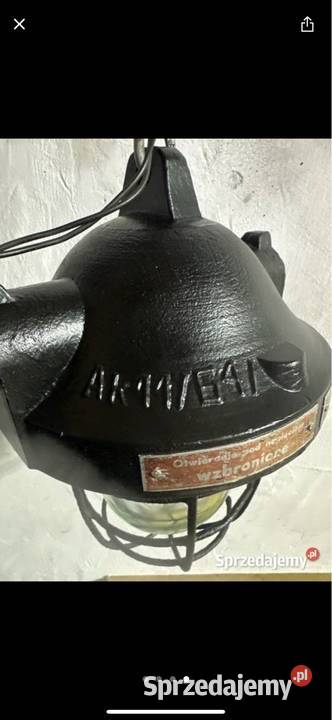 Lampa wisząca Polam Gdańsk retro AK11 64 śląskie Gliwice sprzedam