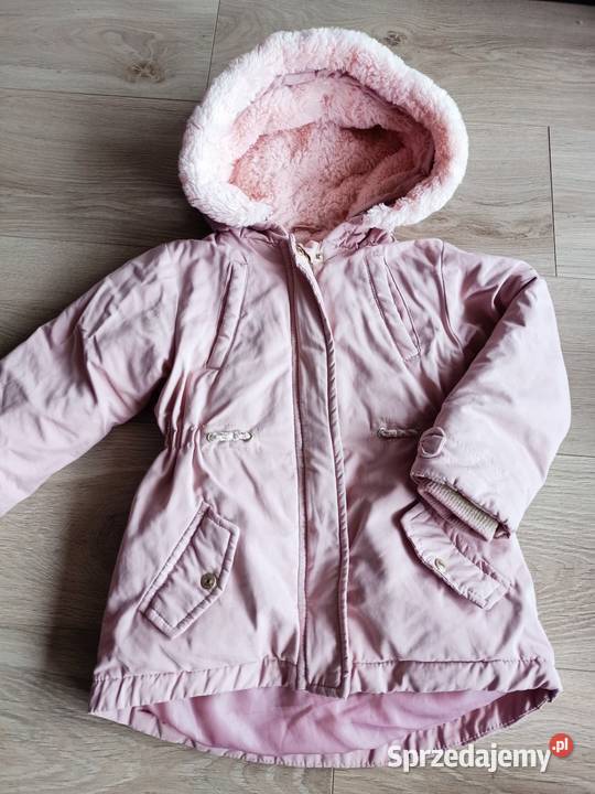 Kurtka parka zimowa dziewczęca różowa 104 różowy Płock