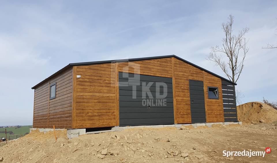 Garaż Blaszany 9x6 wiata 1x6 Brama 2x drzwi 2x Jarocin