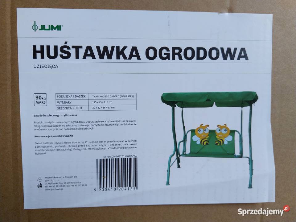 NAJTANIEJ Huśtawka Dwuosobowa Ogrodowa Dzieci Zabawki ogrodowe Zabrze