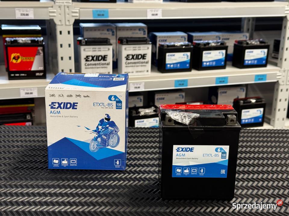 Akumulator EXIDE 12V 6 Ah ETX7L BS YTX7LBS Akumulatory podkarpackie Jasło