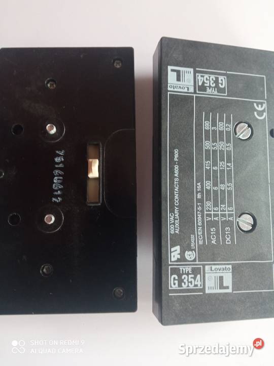 Stycznik 3x 250A 440V cewka 240V LOVATO Pozostałe