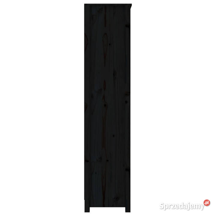 Regał na książki czarny 80x35x154 lite drewno mazowieckie Warszawa