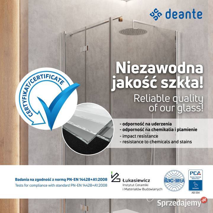 Kabina prysznicowa Deante Funkia półokrągła Łódź