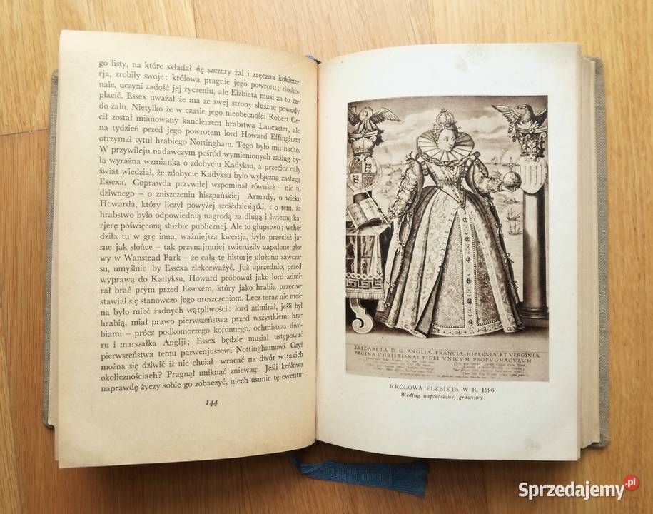 Królowa Elżbieta i hrabiaEssexHistorja tragiczna Rok wydania 1937 Warszawa