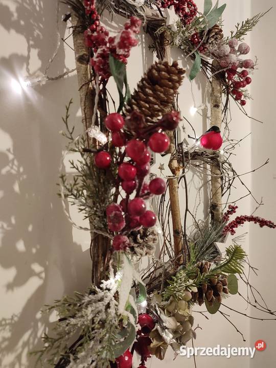 Ramka dekoracyjna okienko zimowe Boże Narodzenie Sosnowiec