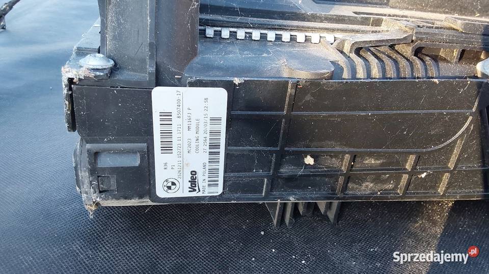 Komplet chłodnicy z wiatrakiem BMW F20F21 Rok produkcji 2015 Brzesko sprzedam