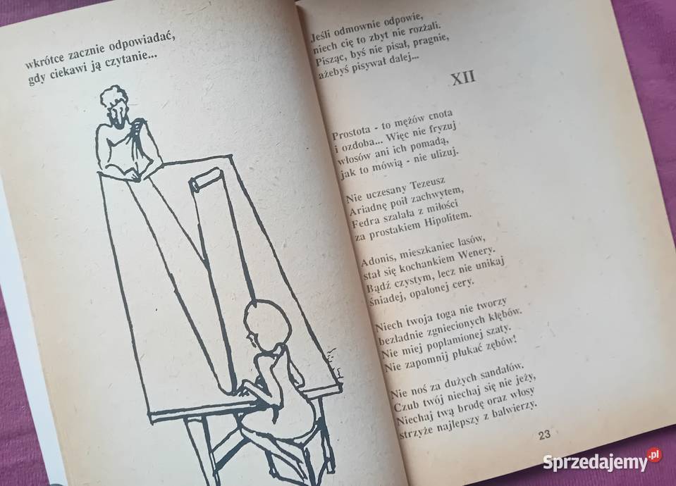 Owidiusz Sztuka kochania Wyd Zamek 1989 r Antykwariat