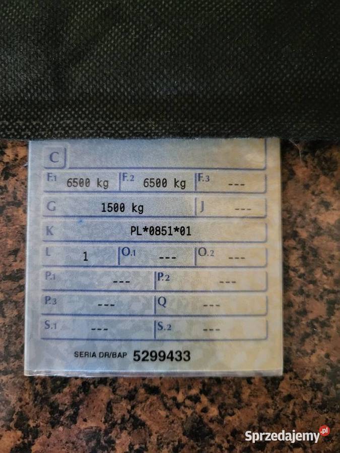 Przyczepa jednoosiowa Śmiłowo sprzedam