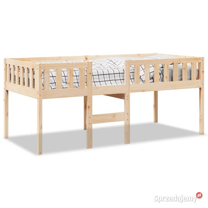 Łóżko dziecięce bez materaca lite drewno sosnowe 85cm sprzedam
