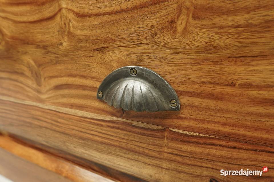 Stylowy regał z litego drewna palisander Jerka