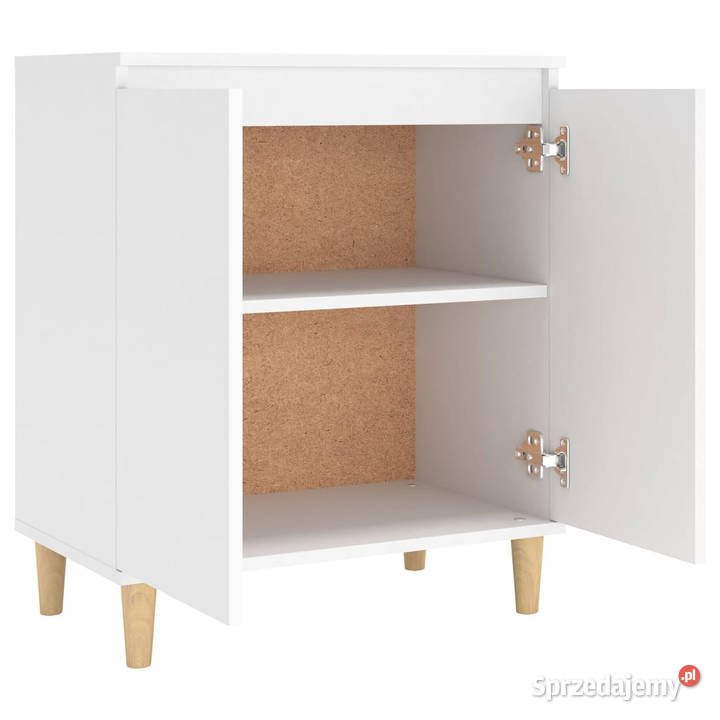 Szafka z drewnianymi nóżkami biała 60x35x70 Pozostałe Warszawa