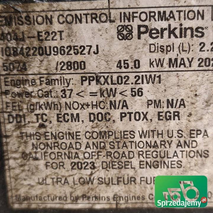 Silnik Perkins 404JE22T MANITOU MH20 Wilkowo sprzedam