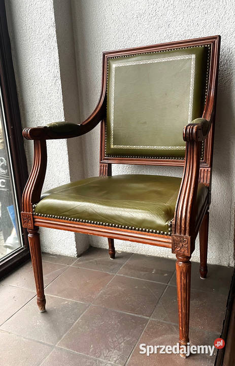 Elegancki stół z 6 siedziskami skórzanymi z Katowice