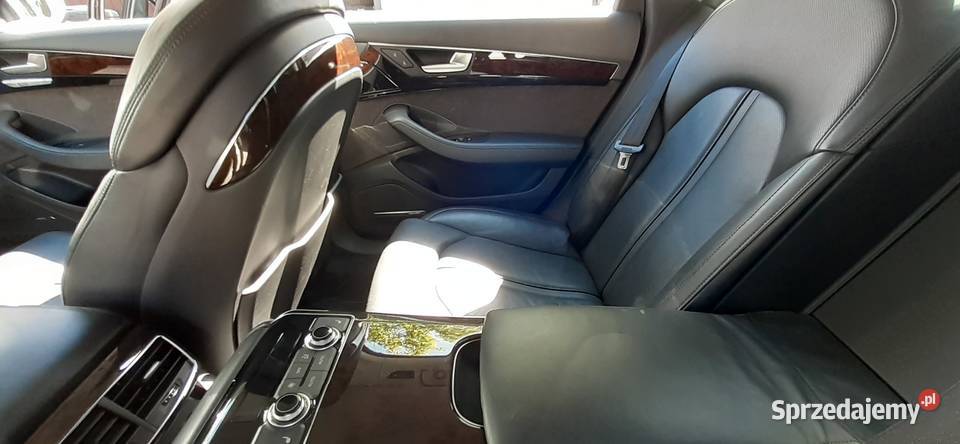 Fotel kierowcy Skóra czarna Audi A8 D4 Tapicerki samochodowe Nisko
