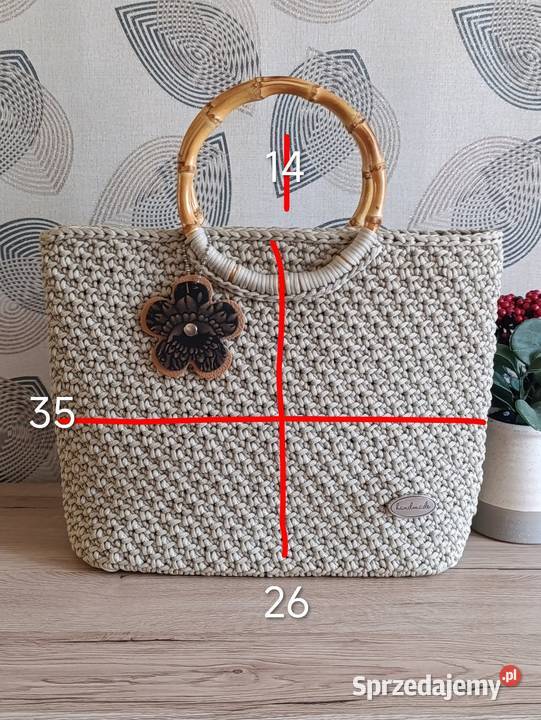 Torebka koszyk Hand Made 35cm Chełm sprzedam