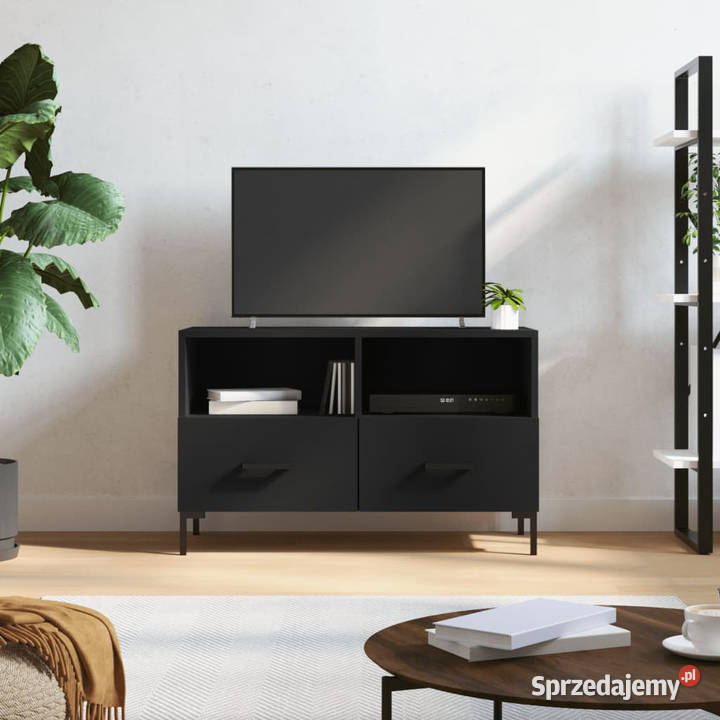 Szafka pod TV czarna 80x36x50 materiał mazowieckie Warszawa