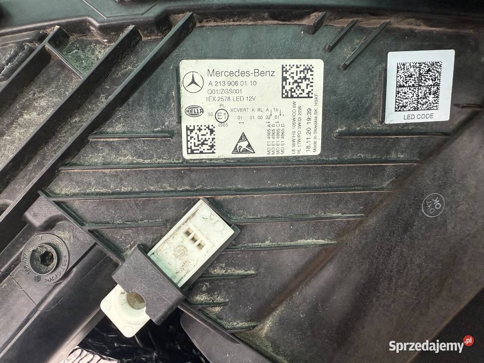 Lampa Mercedes e klasa w213 lift multibeam dolnośląskie Wrocław