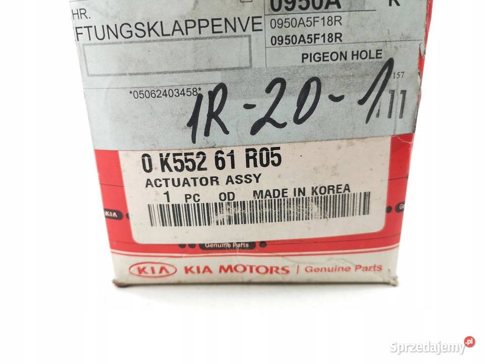 SILNIK KLAPKI DMUCHAWY KIA CARNIVAL 20012006 osobowe sprzedam
