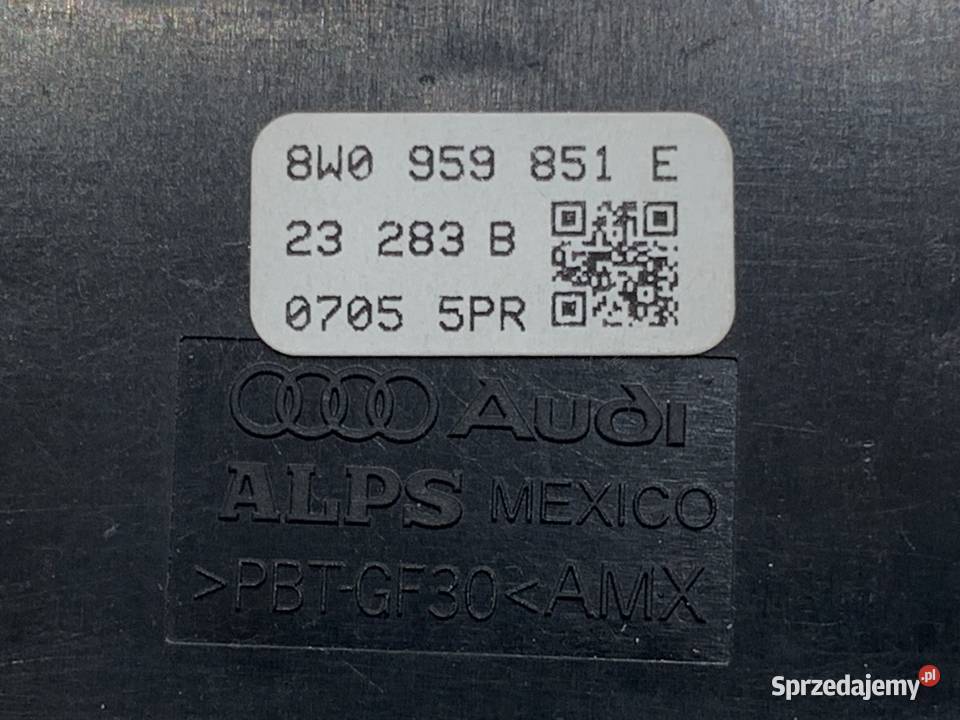 PRZEŁĄCZNIK SZYB AUDI A4 B9 8W0959851E Kombi osobowe Mechanizmy opuszczania szyb