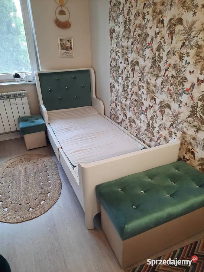 Łóżko z IKEAdwie pufy 100cm mazowieckie Radom