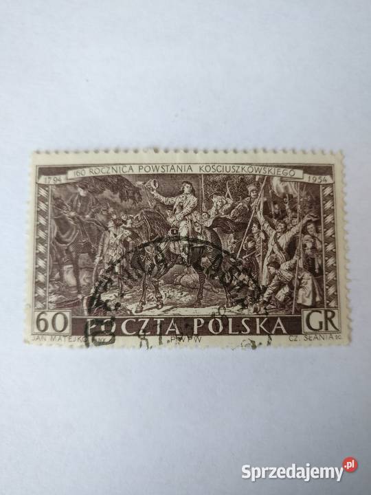 Znaczki 160 rocznica Powstania Kościuszkowskiego śląskie Myszków