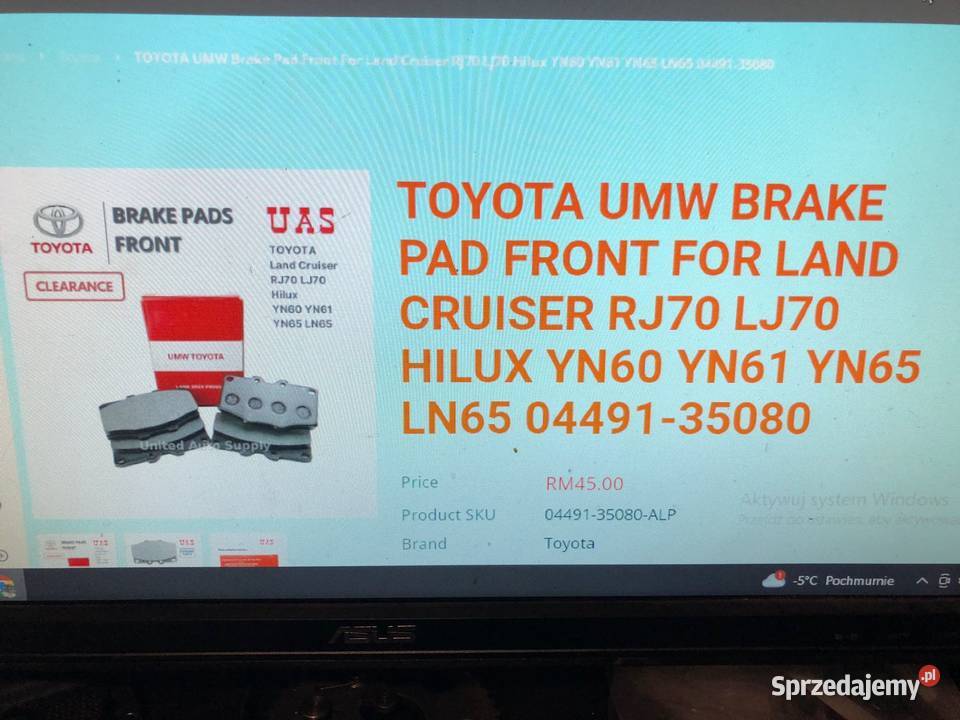 Toyota Hilus Land Cruiser Nissan Patrol klocki śląskie Częstochowa
