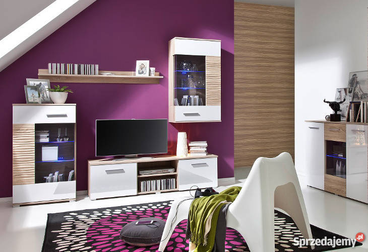 Meble systemowe BRICO 5 elementów Oświetlenie Nowa Sól