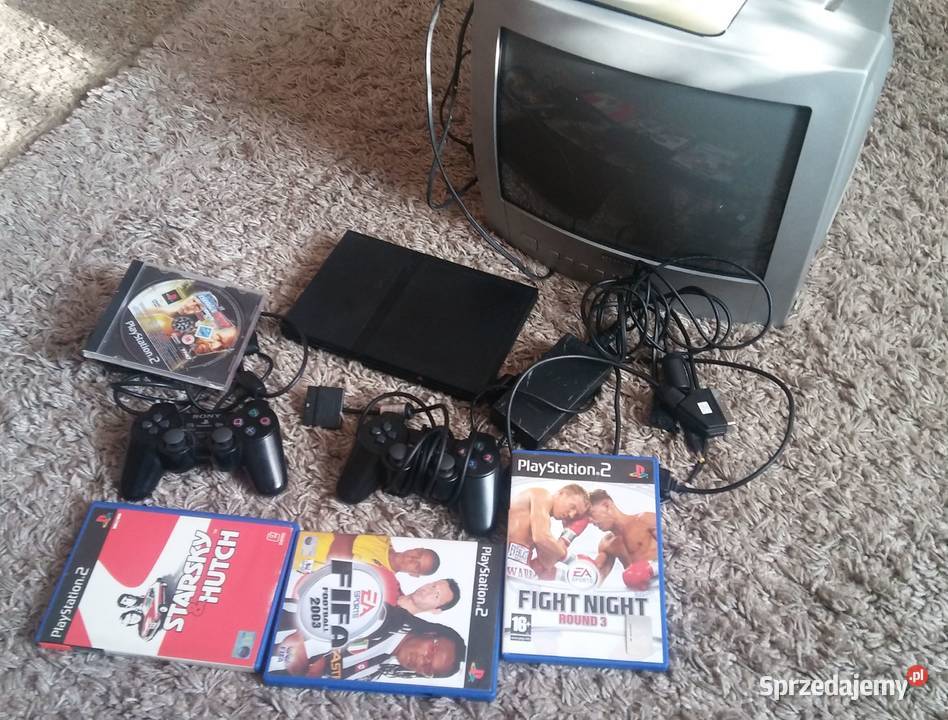 Konsola Sony PlayStation2 SCPH75004 2Pady 4Gry Sony Playstation 2 Dolsk