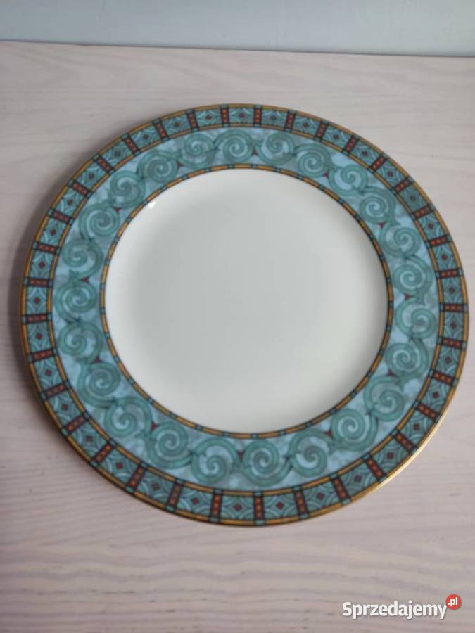 Talerz ekskluzywny Wedgwood Byzantium Bone China Głuchołazy