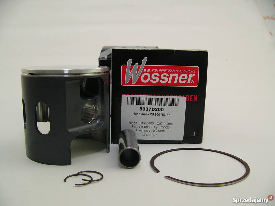 TŁOK komplet tłokowy WOSSNER 8792 mm CR 500 TC Zabrze
