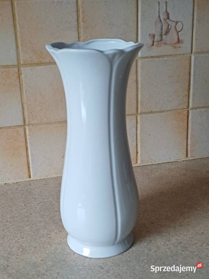 vintage wazon z białej porcelany Nowy Targ sprzedam